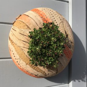 SGV11 -round pod - orange landscape -28cms diameter