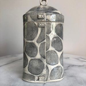 SMH42 - Large Canister - Bubble - yellow interior - 29cms tall