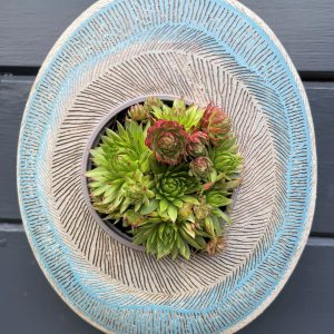 SGV114 - Oval pod - Blue Strand - 22x26cm