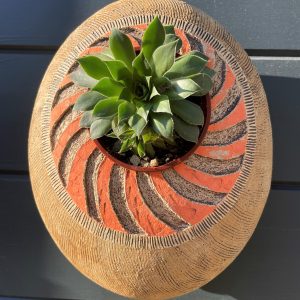 SGV134 -Oval pod - 22x26cms -Zen -sand dunes